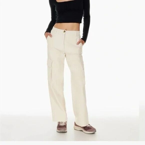 Wilfred Free Aritzia New Highway Cargo Pants Tan Size 4 - Picture 1 of 11